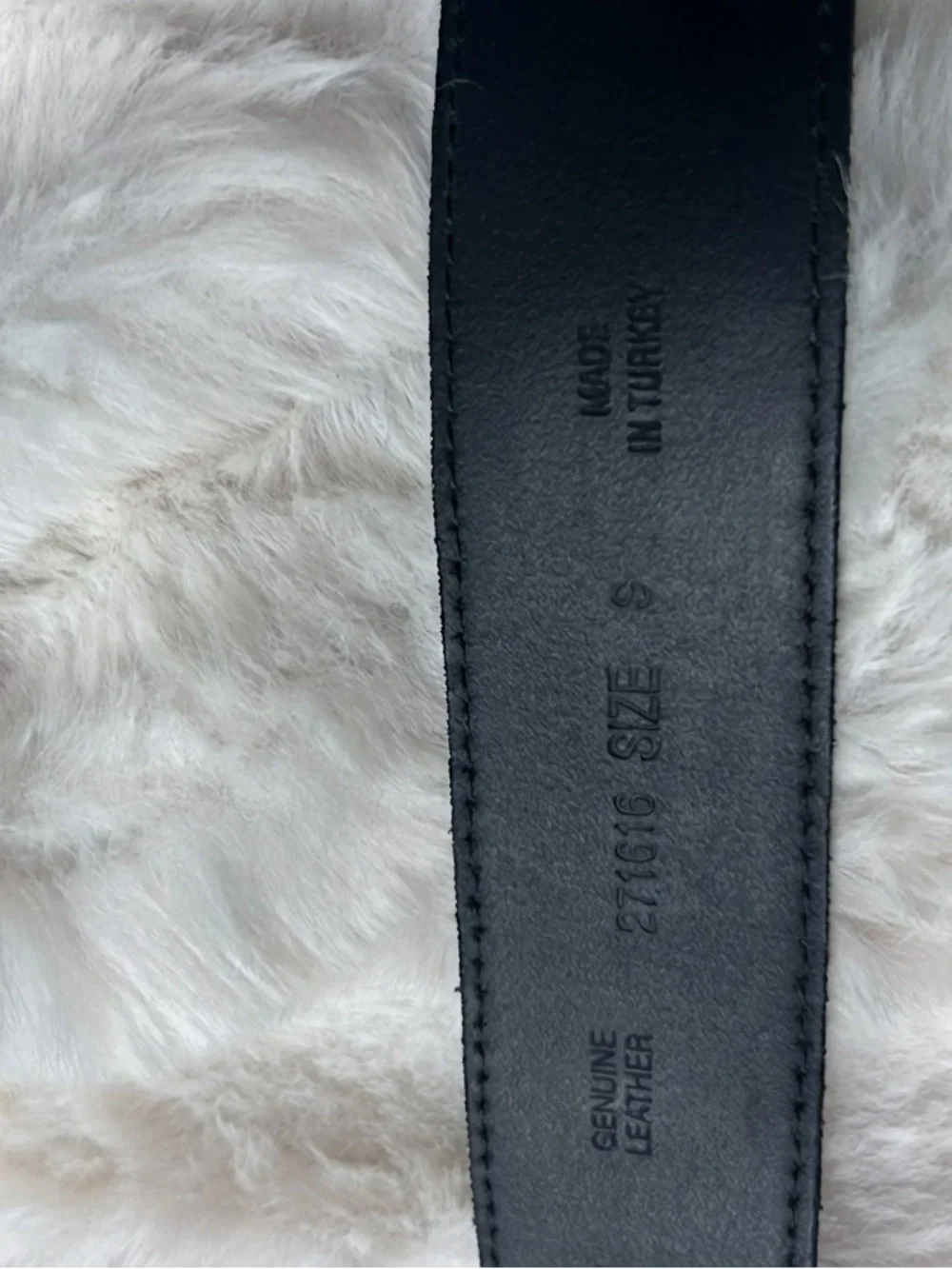 Banana Republic Black Sued Grommet Belt with Silver Round Buckle Size Small